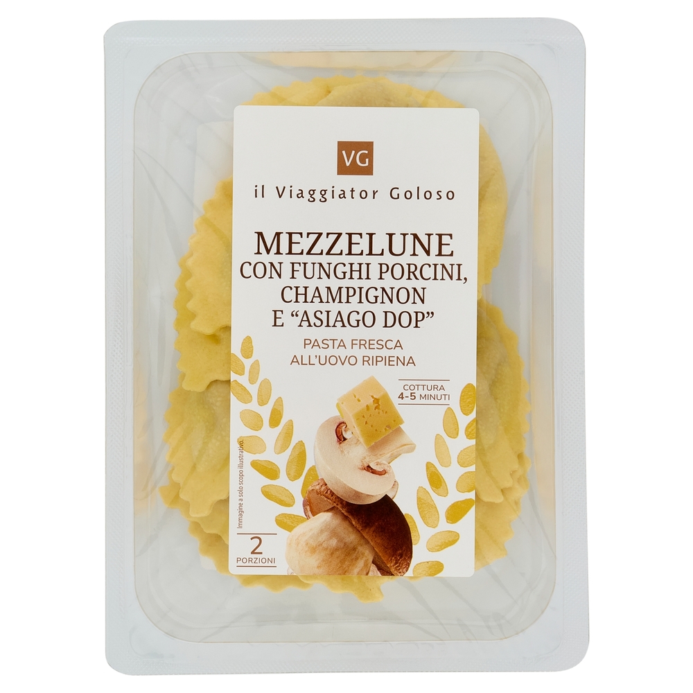 Mezzelune con Funghi Porcini, Champignon e 